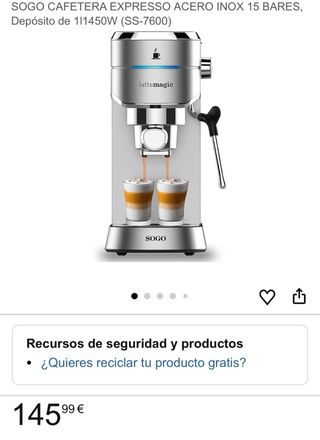 Cafetera Espresso SOGO Automática SS-7600