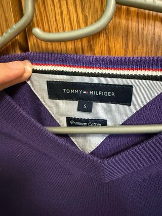 Jersey Tommy Hilfiger Morado V-Neck