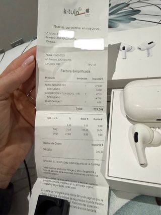 Airpods Pro 1ª Gen Apple Blancos