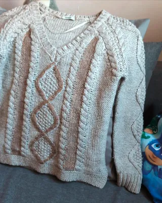 Jersey punto trenzado Desigual Talla S