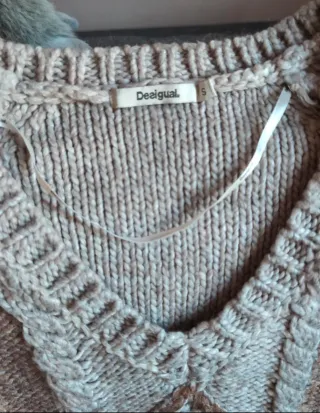 Jersey punto trenzado Desigual Talla S