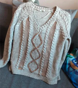 Jersey punto trenzado Desigual Talla S