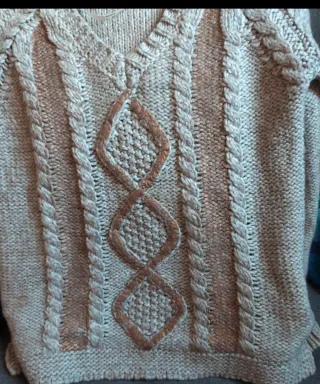 Jersey punto trenzado Desigual Talla S