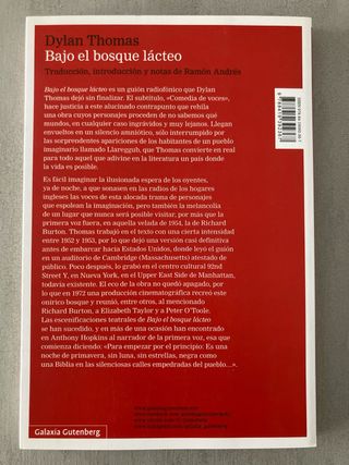 Bajo el bosque lácteo: Comedia para voces (Span...