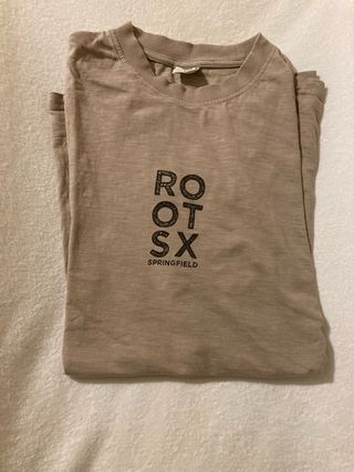 Camiseta Springfield Rootsx Beige