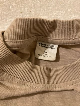 Camiseta Springfield Rootsx Beige