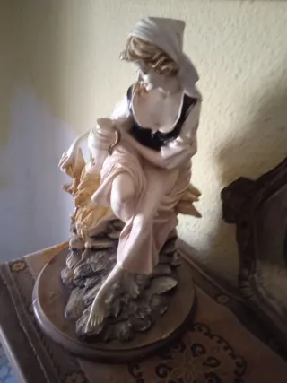 Figura Mujer Campesina Cerámica