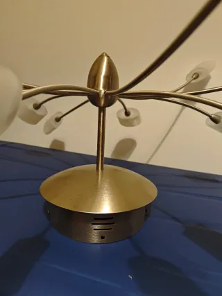 Lámpara de techo moderna plateada