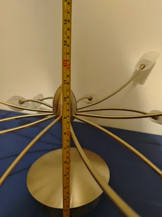 Lámpara de techo moderna plateada