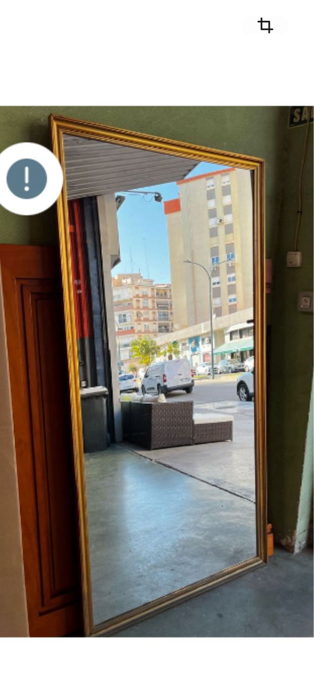 Espejo Grande Dorado 2m x 1m