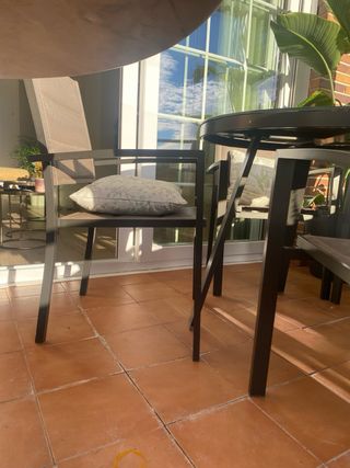 Mesa y 4 Sillas Exterior Leroy Merlin