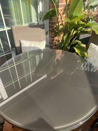 Mesa y 4 Sillas Exterior Leroy Merlin