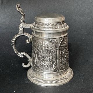 Jarra y vasos miniaturas alemanas Zinc.