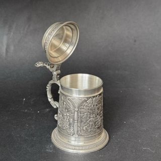 Jarra y vasos miniaturas alemanas Zinc.