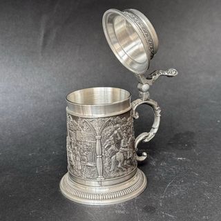 Jarra y vasos miniaturas alemanas Zinc.