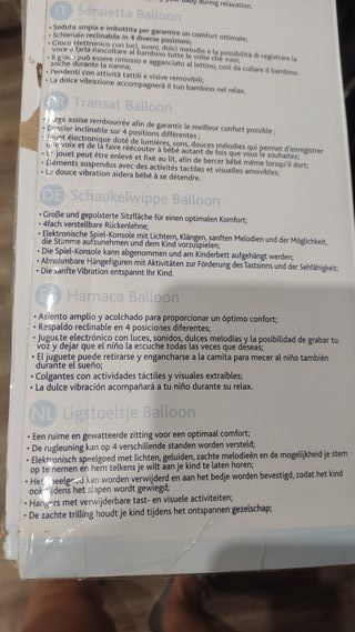 Hamaca Chicco Balloon Evolutiva