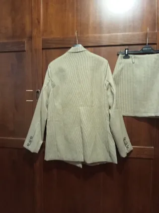 Completo giacca e gonna Shein Beige Tg S