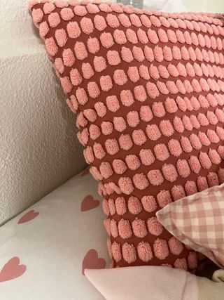 Funda nórdica infantil corazones rosas