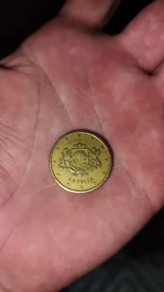 Moneda de Latvia 2014