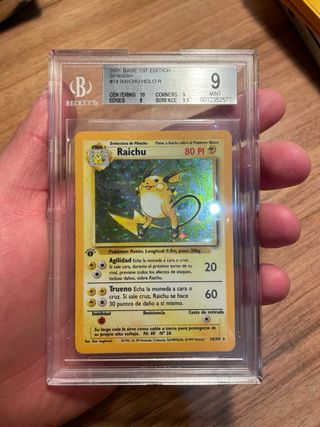 Raichu Base Set 1st Edición Español BGS 9
