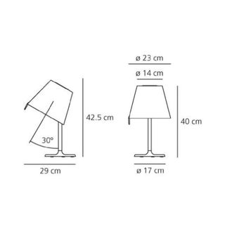 Artemide Melampo  Lámpara de mesita de noche