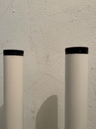 4 Patas Mesa Ikea Metal Blanco Negro