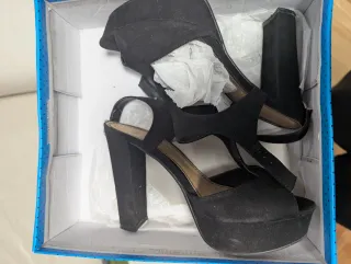 Sandalias de plataforma negras