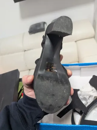 Sandalias de plataforma negras