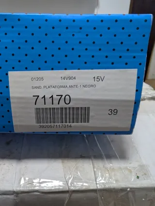 Sandalias de plataforma negras