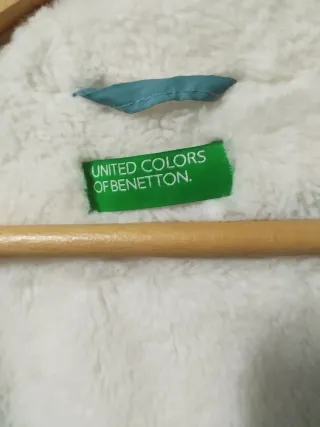 Abrigo acolchado azul niña Benetton T.11/12