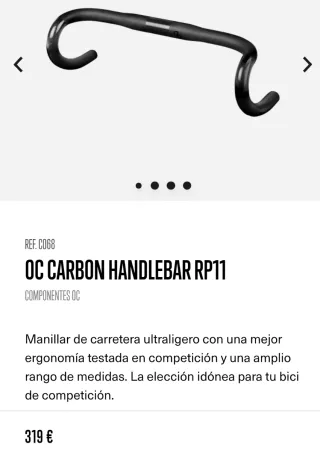 Manillar carretera orbea carbono OC RP11 ligero