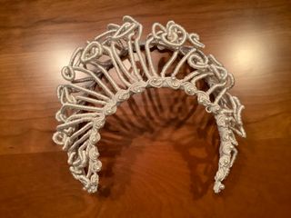 Tocado Novia Champagne