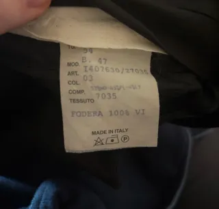 Abito da uomo due pezzi sartoria