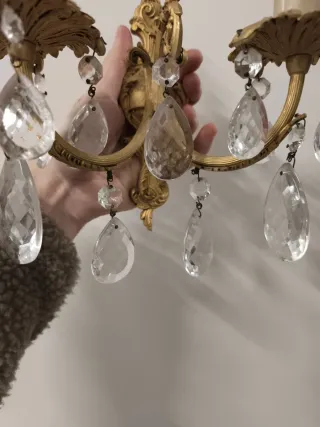Apliques Luis XVI cristal