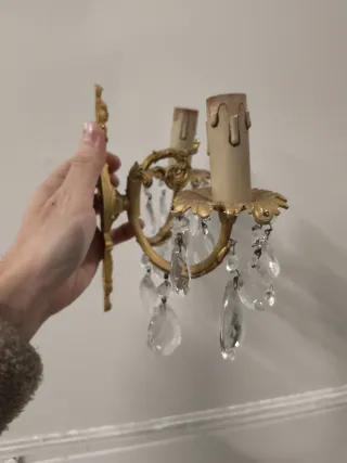 Apliques Luis XVI cristal