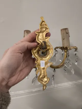 Apliques Luis XVI cristal