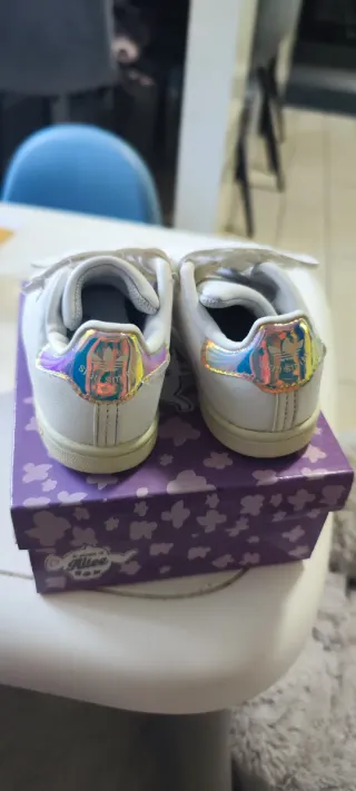 Adidas Stan Smith Bimba Velcro Bianco