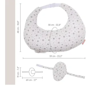 Cojín de lactancia estrellas. Amazon