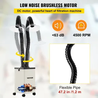 Aspiratore Fumo Saldatura 150W Filtri a 3 Stadi