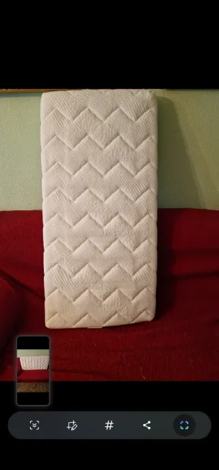 Colchón cuna blanco