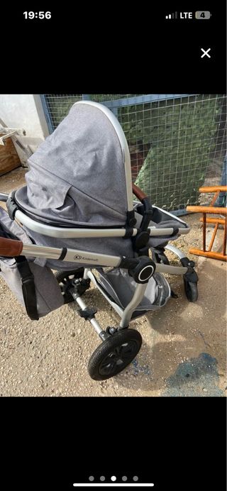 Carro de bebé Kinderkraft gris