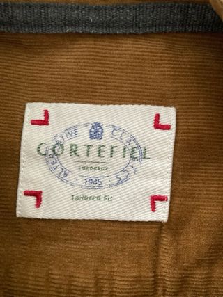 Camisa Cortefiel Marrón Pana