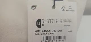 Bolso Desigual blanco con flores rosas