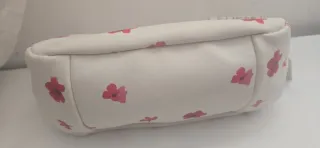 Bolso Desigual blanco con flores rosas