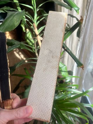 Abanico Luis Colomina Siglo XIX Oro y Gris