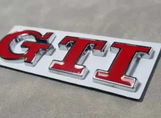 Logo Insignia GTI para Maletero Vw Golf Polo Fsi