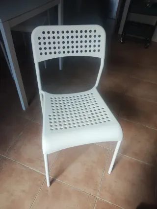 Silla Ikea ADDE Blanca