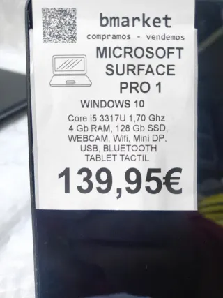 Microsoft Surface Pro 1 139,95€