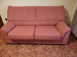 Sofá Cama Rosa Tela
