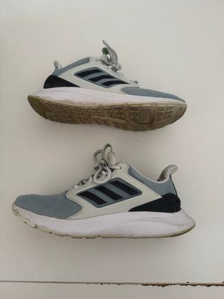 Zapatillas Adidas Gris y Verde Agua